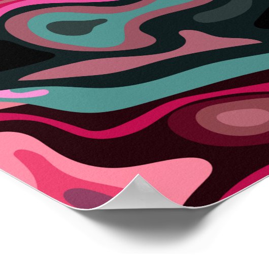 Vloeibaar oppervlak 5 poster (Hoek)