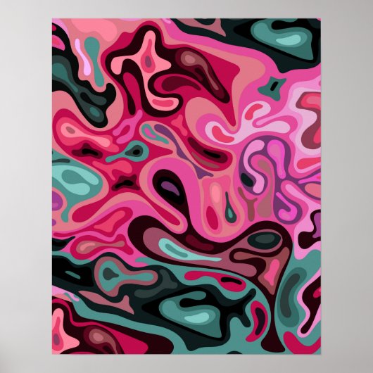 Vloeibaar oppervlak 5 poster (Voorkant)