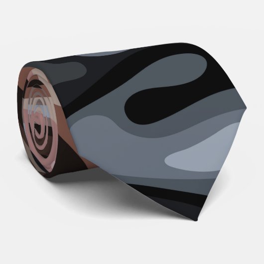 Vloeibaar oppervlak 9 stropdas (Opgerold)