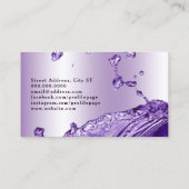 Vloeibaar paars visitekaartje (Achterkant)
