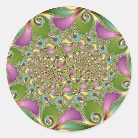 Vloeibaar Ronde Sticker (Voorkant)