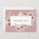 Vloeibaar Roos Bedankkaart (Voorkant)