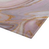 Vloeibaar Roos Marmer en goud Snijplank (Hoek)