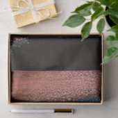 Vloeibaar schilderen in roos goud en blauw tissuepapier (Geschenk)