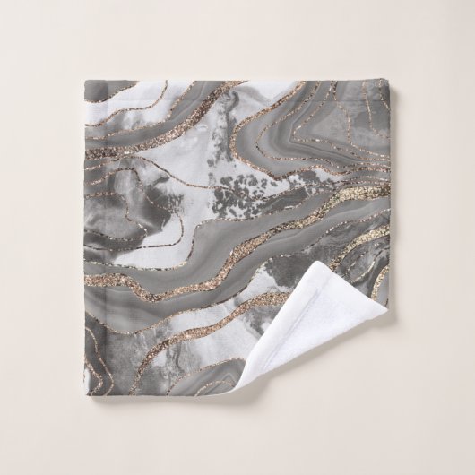 Vloeibaar schoeisel Glitter Glam #4 (Faux Glitter) Bad Handdoek (Wasdoekje)