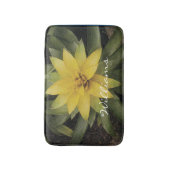 Vloeibaar slipbad met  gele bloem badmat (Voorkant Verticaal)