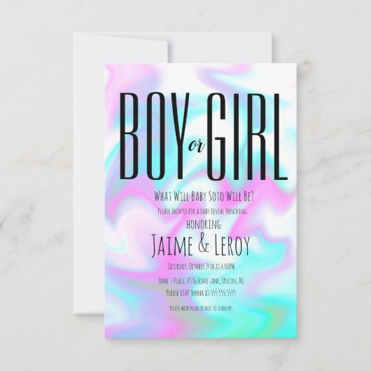 Vloeibaar Snoep Kaart (Voorkant)