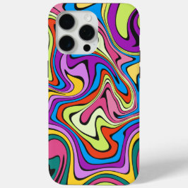 Vloeibaar verf Marmerend effect iPhone 15 Pro Max Hoesje