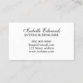 Vloeibaar vintage visitekaartje roos (Achterkant)