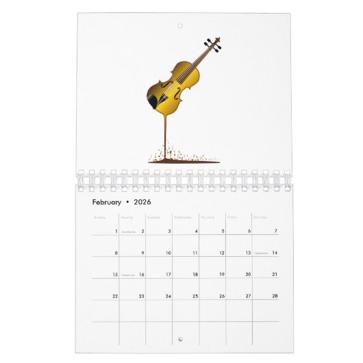 Vloeibaar Violin Kalender (Feb 2026)