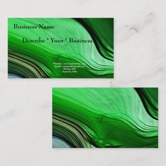 Vloeibaar Visitekaartje (Voorkant / Achterkant)