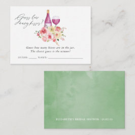 Vloeibaar Vrijgezellenfeest Informatiekaartje