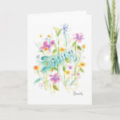 Vloeibaar Wenskaart met flessenvulling Kaart (Voorkant)