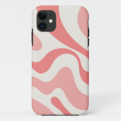 Vloeibaar zwijn Abstract in zacht roze Case-Mate iPhone Case (Achterkant)