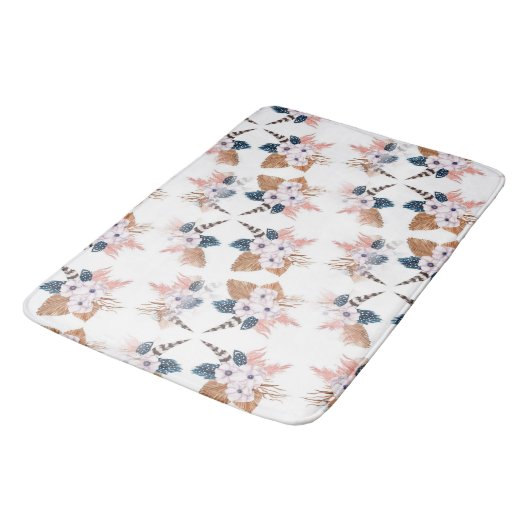 Vloeibaarder Boho Geometric Bath Mat (Gekanteld)