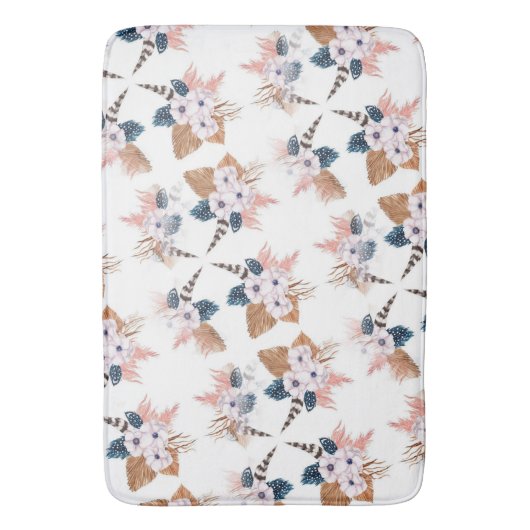 Vloeibaarder Boho Geometric Bath Mat (Voorkant Verticaal)