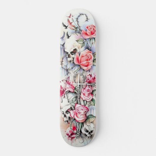 Vloeibaardvlieg Vlikvlinder Skateboard (Voorkant)
