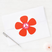 Vloeibaarheidsteken Ronde Sticker (Envelop)