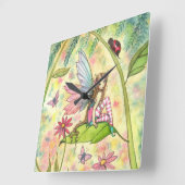 Vloeibaarmoeder en laestrand vierkante klok (Hoek)