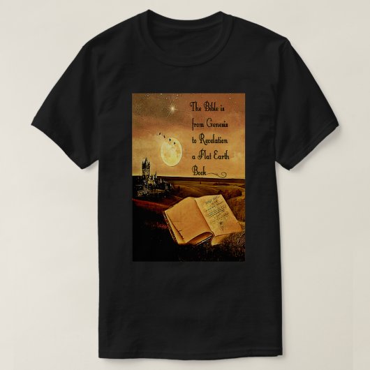 Vloeibare aarde De Bijbel van de Biblicale FlatEar T-shirt (Design voorkant)