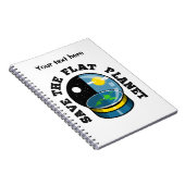 Vloeibare aarde in sneeuwwereldbol notitieboek (Rechterzijde)