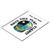 Vloeibare aarde in sneeuwwereldbol notitieboek (Linkerzijde)