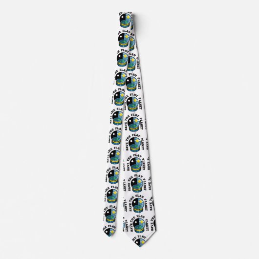 Vloeibare aarde in sneeuwwereldbol stropdas (Achterkant)