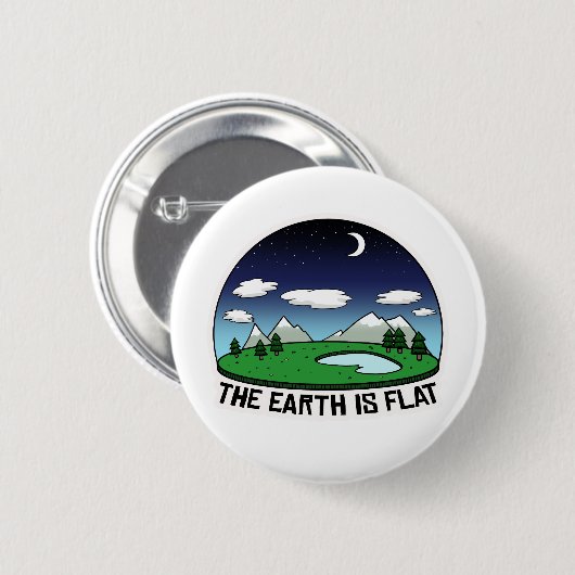 Vloeibare aarde ronde button 5,7 cm (Voorkant /achterkant)