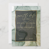 Vloeibare Abstracte inkt met rijke aarde Kaart (Voorkant)