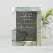 Vloeibare Abstracte inkt met rijke aarde Kaart (Staand voorkant)