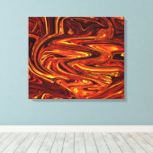 Vloeibare Abstracte kunst; Canvas Afdruk (Insitu (Houten vloer))