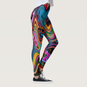 Vloeibare Abstracte legginen Leggings (Rechts)