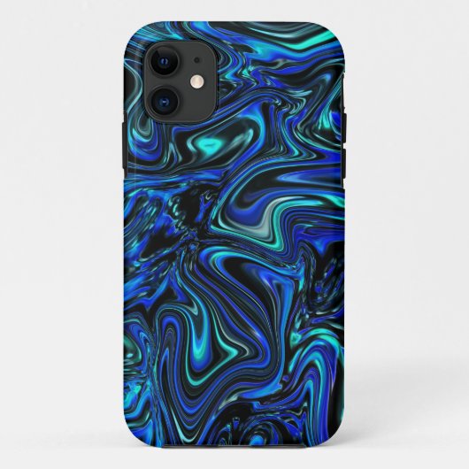 Vloeibare Abstracte textuur Achtergrondgolfpatroon Case-Mate iPhone Case (Achterkant)