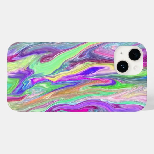 Vloeibare Abstracte wervelkolom Case-Mate iPhone Case (Achterkant (horizontaal))