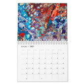 Vloeibare Acryl Abstracte Schilderijen Kunst Moder Kalender (Jan 2027)