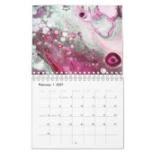 Vloeibare Acryl Abstracte Schilderijen Kunst Moder Kalender (Feb 2027)