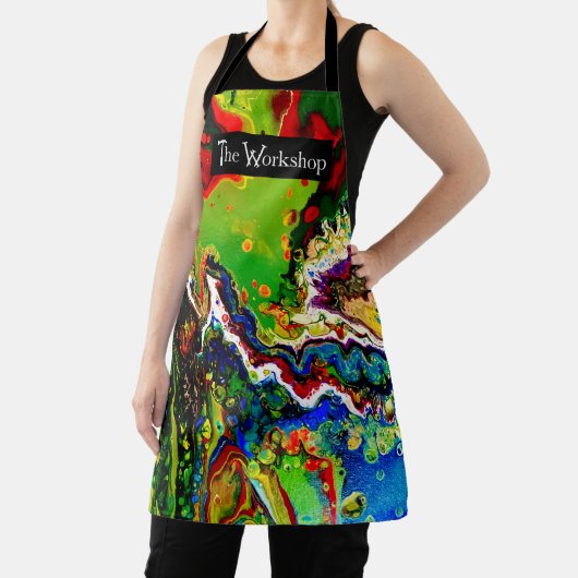 Vloeibare Acryl Heldere Kleur Gemarmerd Art Schort (Insitu)