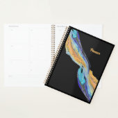 Vloeibare acryl schilderij gemaakt in een planner (Display)