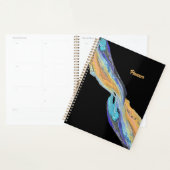 Vloeibare acryl schilderij gemaakt in een planner (Display)