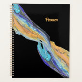 Vloeibare acryl schilderij gemaakt in een planner (Voorkant)