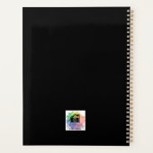 Vloeibare acryl schilderij gemaakt in een planner (Achterkant)