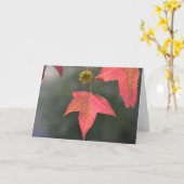 Vloeibare amberstructuur - Blank Wenskaart Kaart (Gele Bloem)