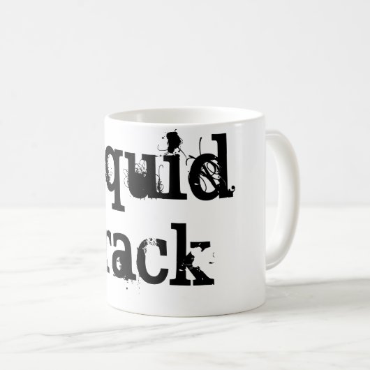Vloeibare barst koffiemok (Voorkant rechts)