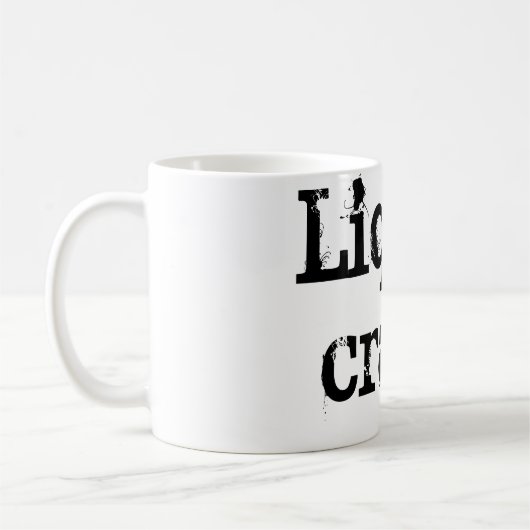 Vloeibare barst koffiemok (Links)