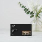 Vloeibare beweging visitekaartje (Staand voorkant)