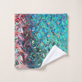 Vloeibare blauwe gel Abstract Bad Handdoek (Wasdoekje)