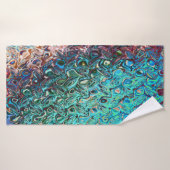 Vloeibare blauwe gel Abstract Badhanddoek (Badhanddoek)