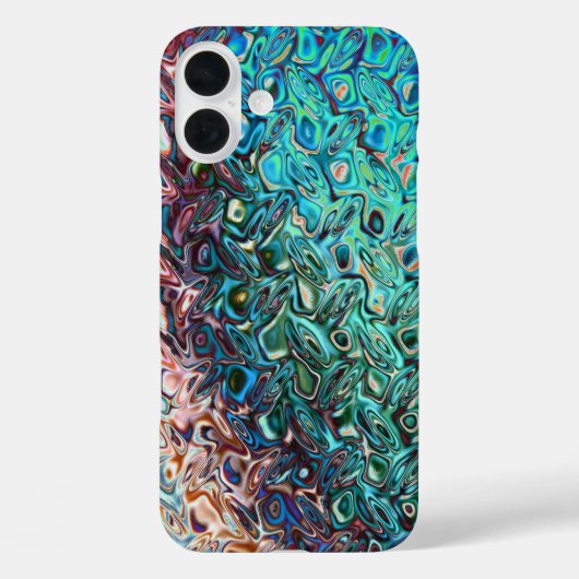 Vloeibare blauwe gel Abstract Case-Mate iPhone Case (Achterkant)