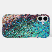 Vloeibare blauwe gel Abstract Case-Mate iPhone Case (Achterkant (horizontaal))
