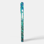 Vloeibare blauwe gel Abstract Case-Mate iPhone Case (Achterkant / Links)